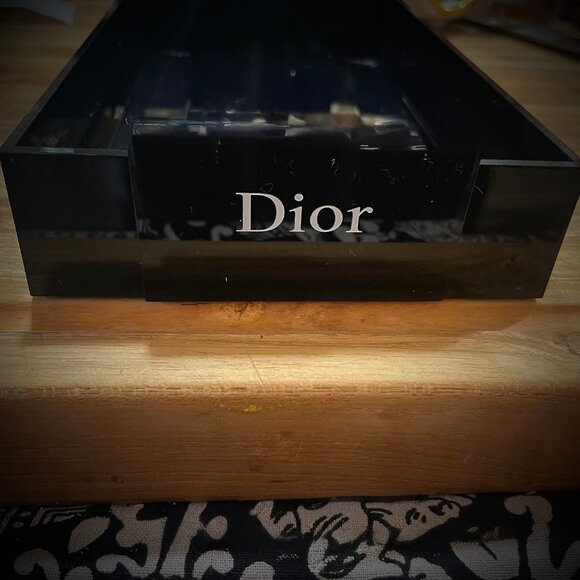 CHRISTIAN DIOR  Black Lacquer Pull Out Display TRAY  8.5" x 5" x 1.5" New in Box - Picture 11 of 15